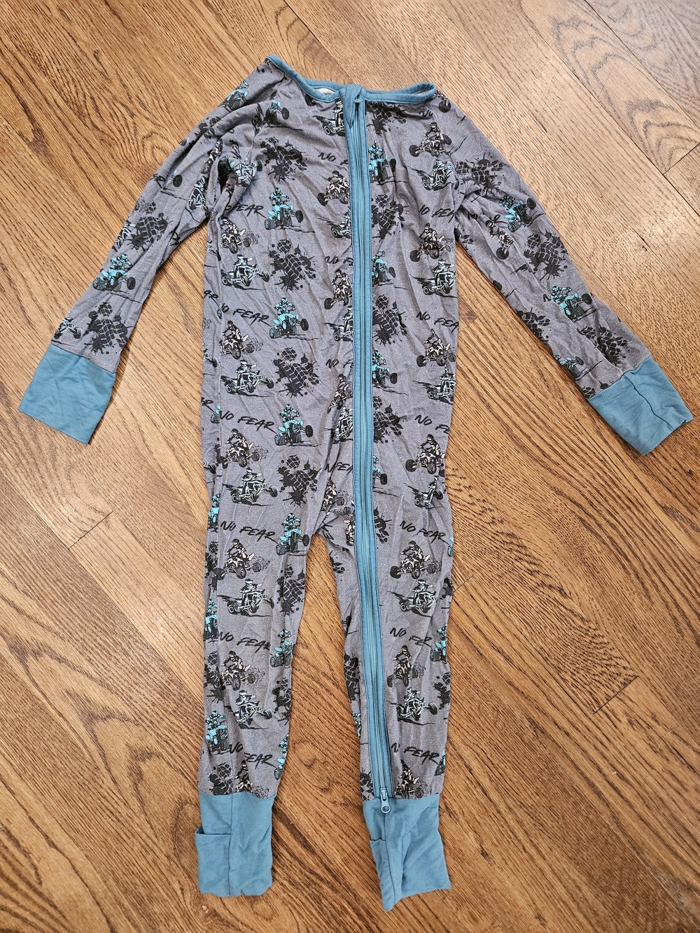 Rad Rascals Bamboo Quad Zippie Pajama 3T
